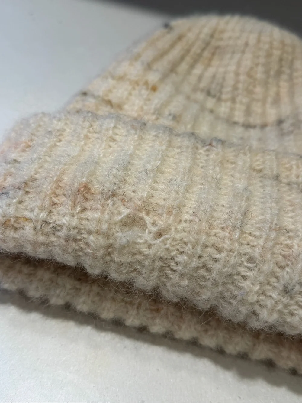 Pendleton Cream Knit Wool Beanie